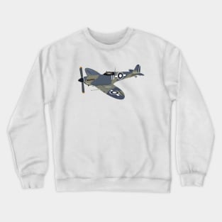 Supermarine Seafire Fighter Aircraft Crewneck Sweatshirt